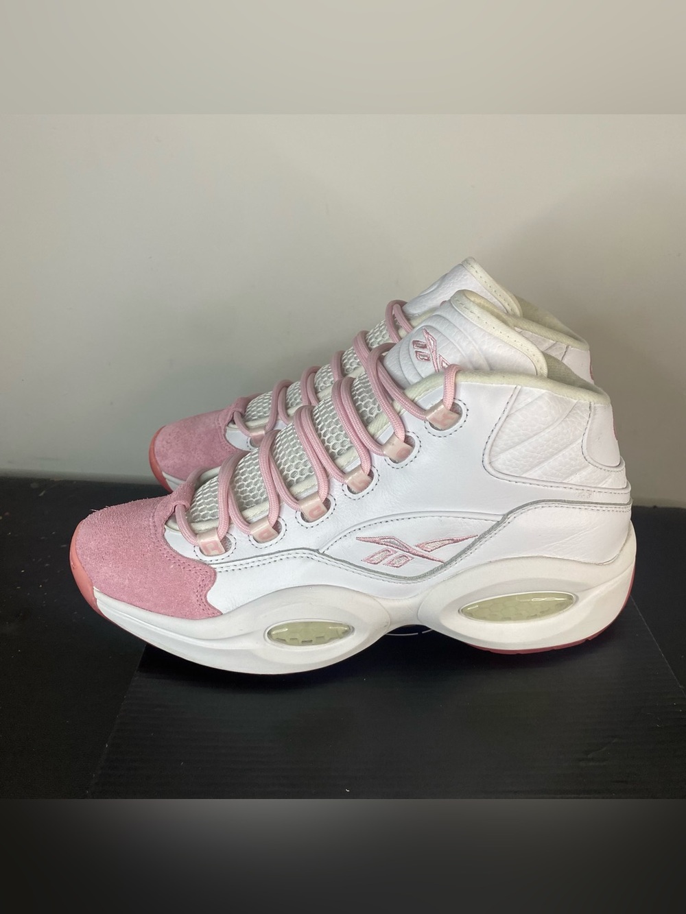 Reebok Question Mid “Pink Toe” Size 10 - Picture 4 of 10